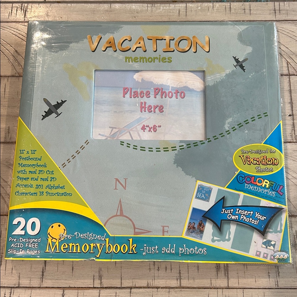 Pre Designed Memory Book Vacation Scrapbook 12 X 12 Just Insert Your Photos